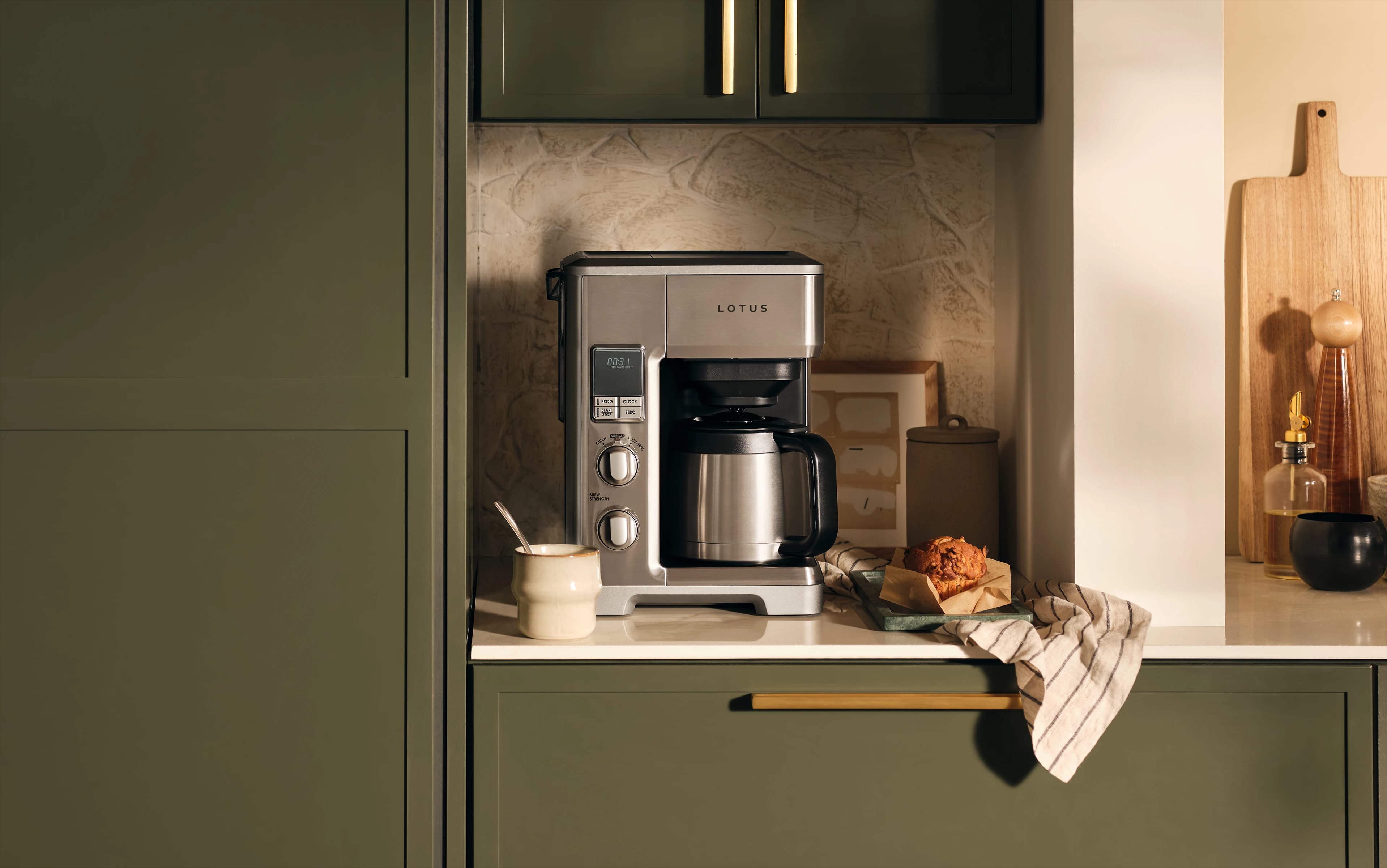 ltscm 500 modern coffee maker with sleek stainless steel design and digital controls compact countertop coffee machine for home and office