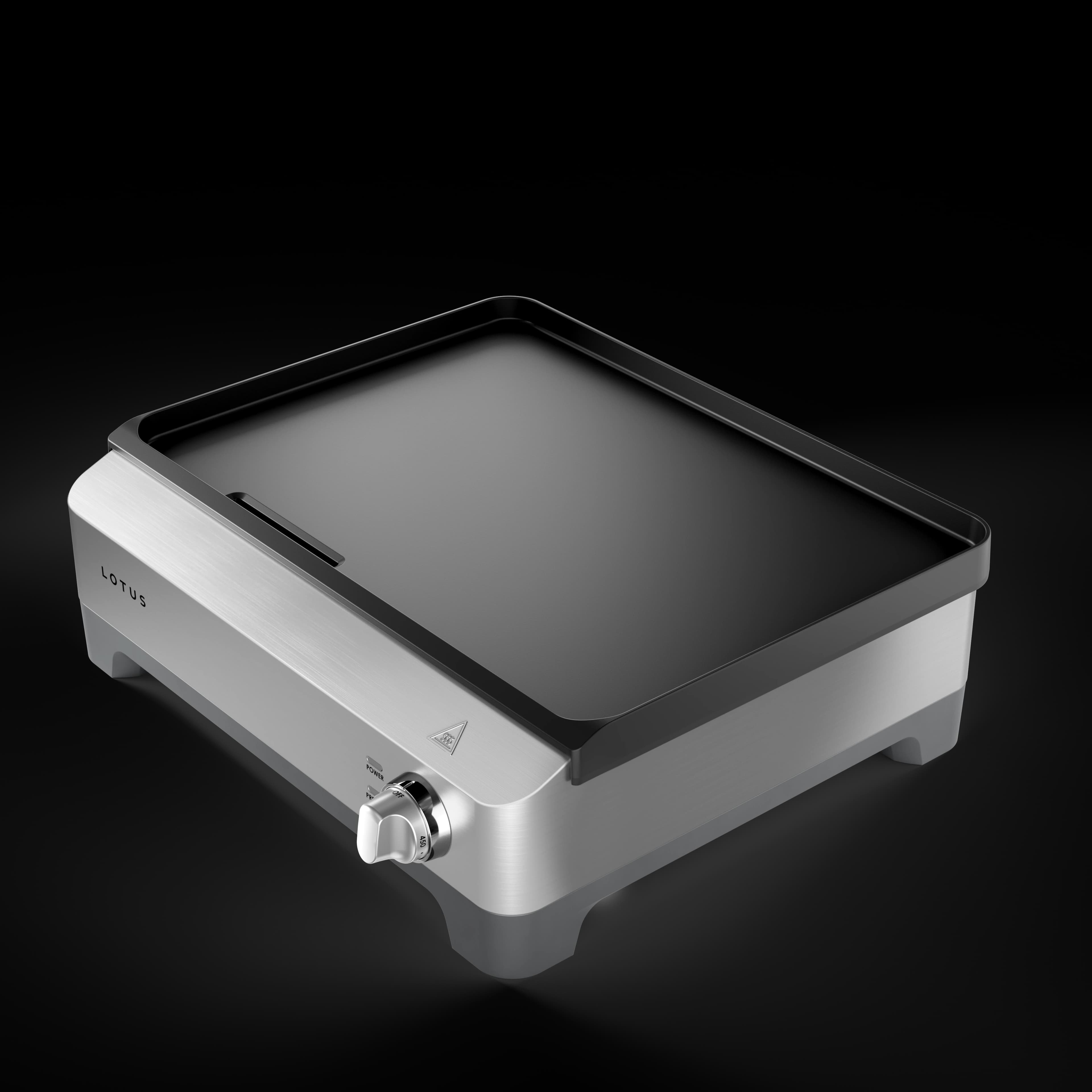 angled top view of the short order™ precision sear griddle model ltsgr500